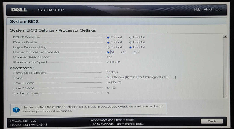 Dell PE T320, Xeon E5-1410 0 2.80GHz, 16GB RAM, PERC H710, 2x 495w PSU