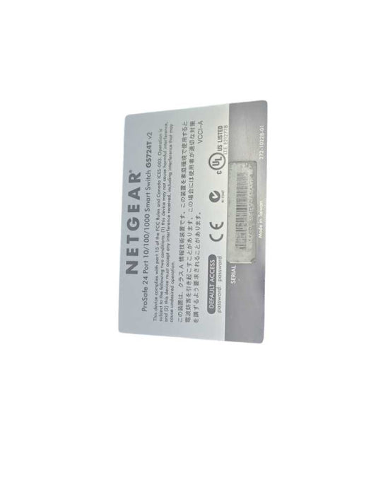 NETGEAR ProSafe 24-Port 10/100/1000 Smart Switch (GS724T v2) %