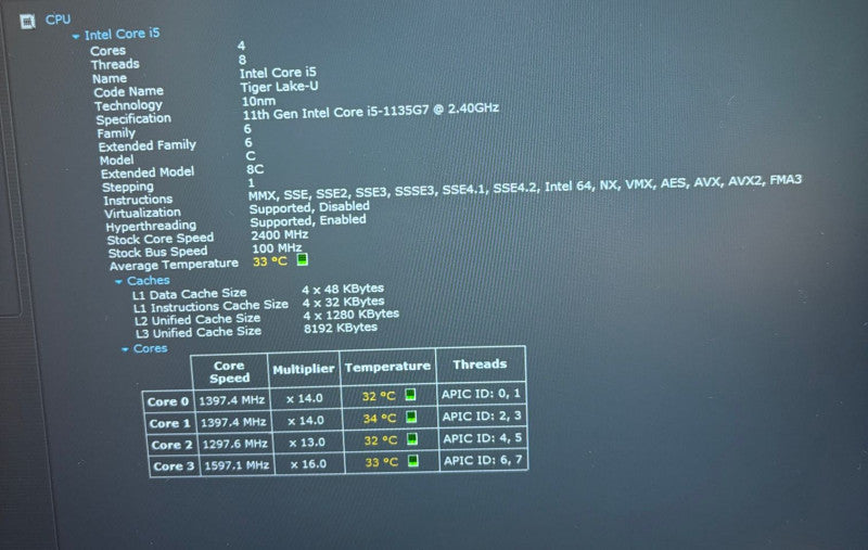 Lenovo ThinkPad Gen 2 Intel Core i5-1135G7@2.4GHz 16GB DDR4 RAM 512GB SSD