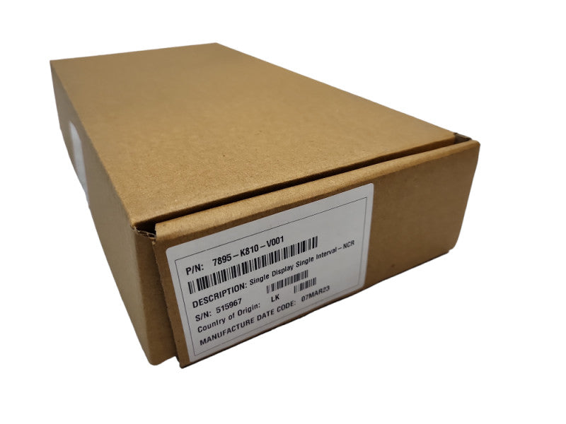 NCR 7895-K810 V001 Single Display, Single Interval | New  &