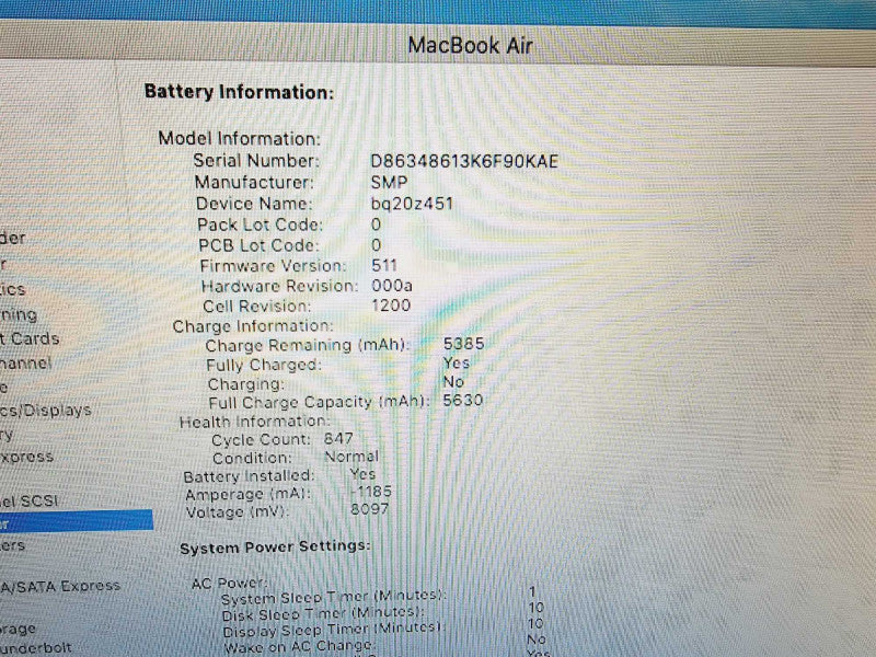 Apple Macbook Air 2013 13\\" Core i5-4250U @ 1.3GHz 4GB DDR3 120GB SSD (