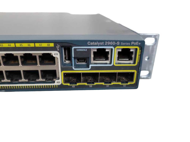 Cisco WS-C2960S-48FPS-L V04 48-Port PoE+ Managed Gig Switch !