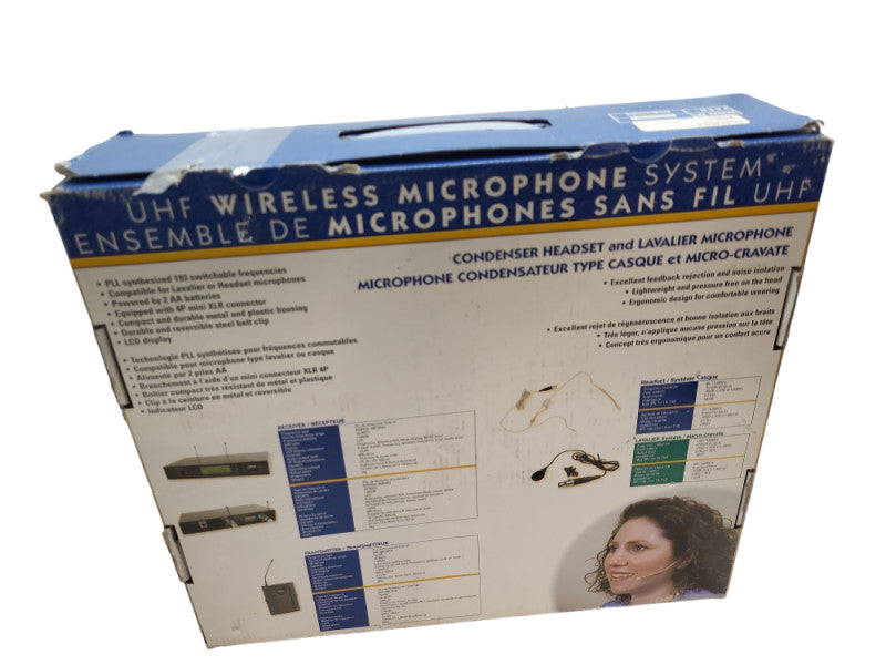 AMX AW-604 UHF Wireless Microphone System 600-960MHz &
