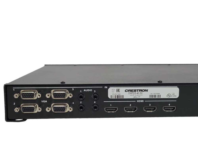 Crestron 3 Series 4k Presentation System Switch HDMI DMPS3-4k-50, READ _