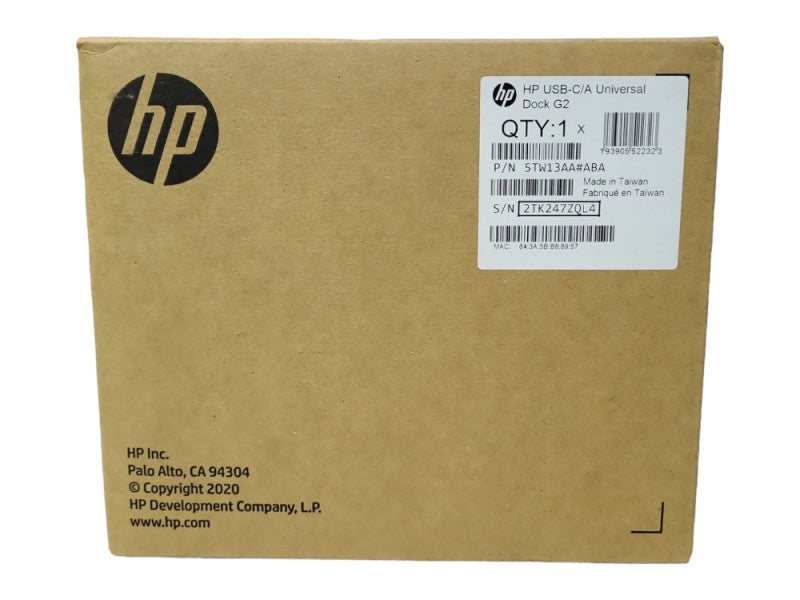 *New sealed* HP USB-C/A Universal Docking Dock G2 Station, P/N:5TW13AA#ABA