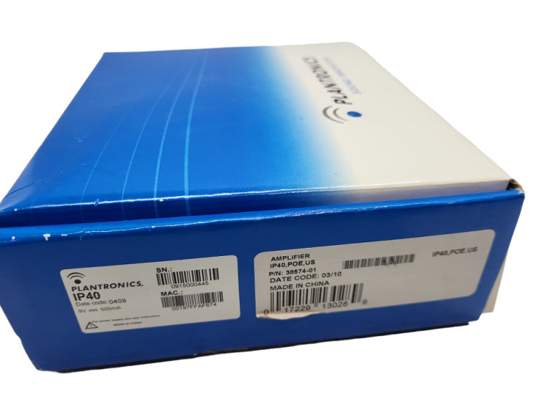 OPEN BOX 38574-01 PLANTRONICS IP40 AUDIO PROCESSOR &