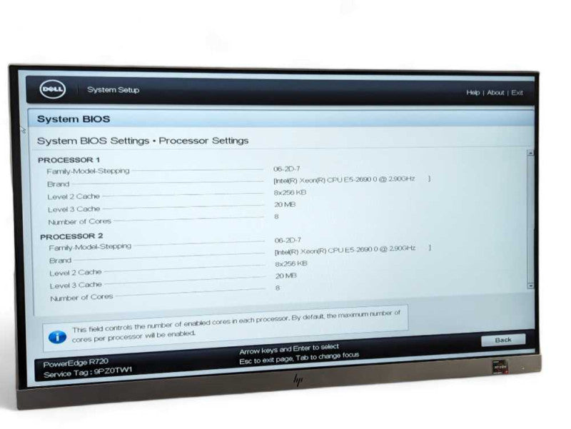 DELL PowerEdge R720 2x Intel Xeon E5-2690 0 @ 2.90Ghz, 128GB RAM -