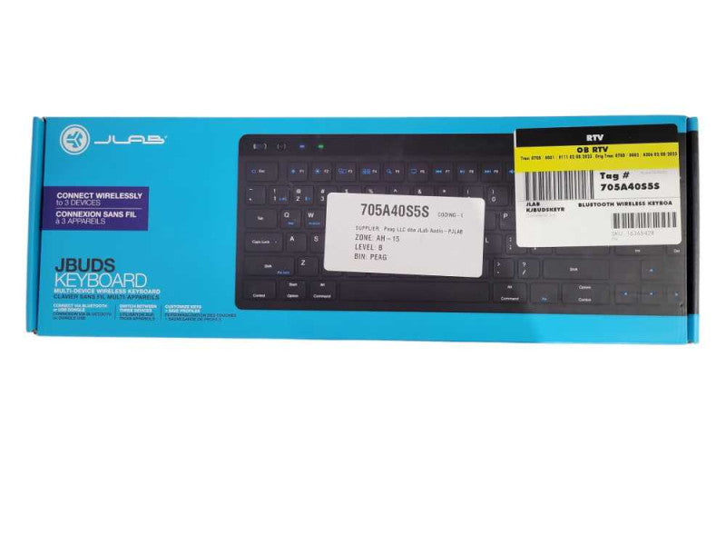 JLab JBuds Wireless Keyboard Multi-Device Bluetooth Or USB Dongle Rechargeabl Q!