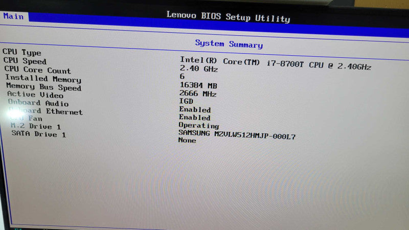 Lenovo ThinkCentre M720q - Core i7-8700T | 16GB RAM | 512GB NVME + PWR  %