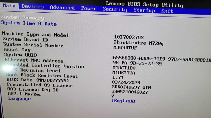 Lenovo ThinkCentre M720q - Core i7-8700T | 16GB RAM | 512GB NVME + PWR  %