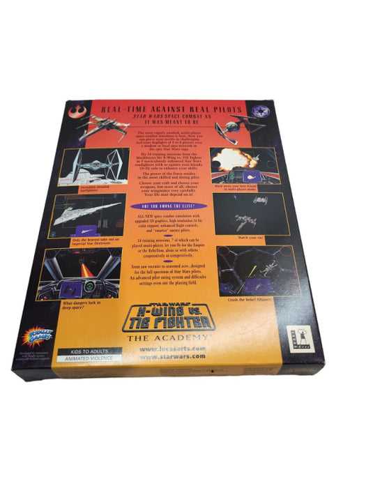 Star Wars X-Wing vs. The Fighter 2 CD Computer Game Lucas Arts &