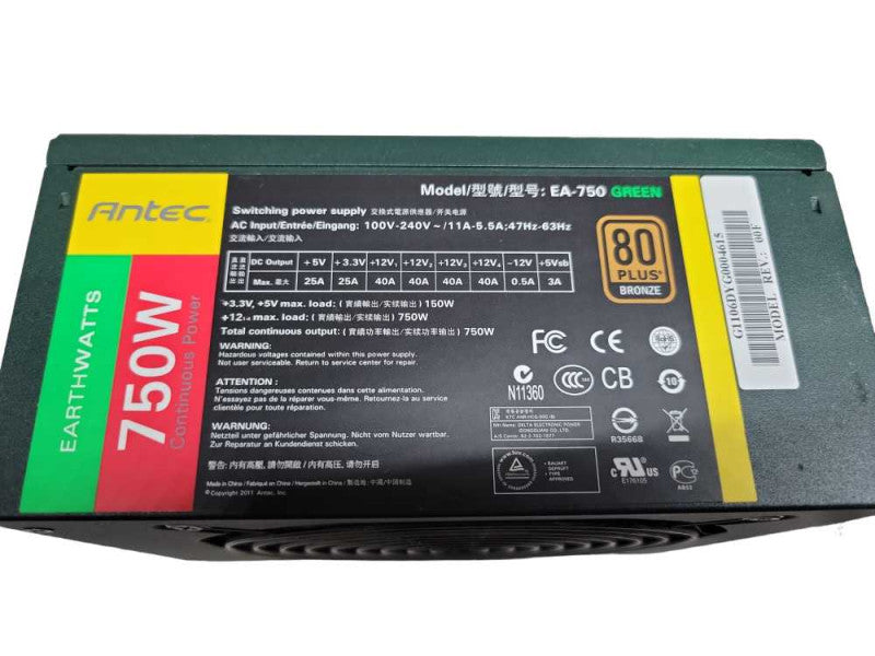 ANTEC EARTHWATTS 750W - Non Modular PSU %