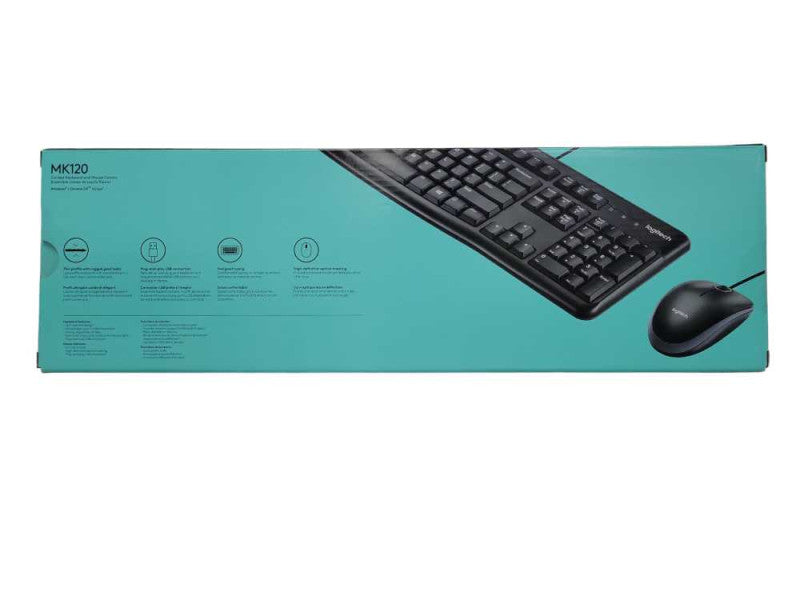 NEW - Logitech MK120 (920-002565) Wired Keyboard and Mouse Combo _