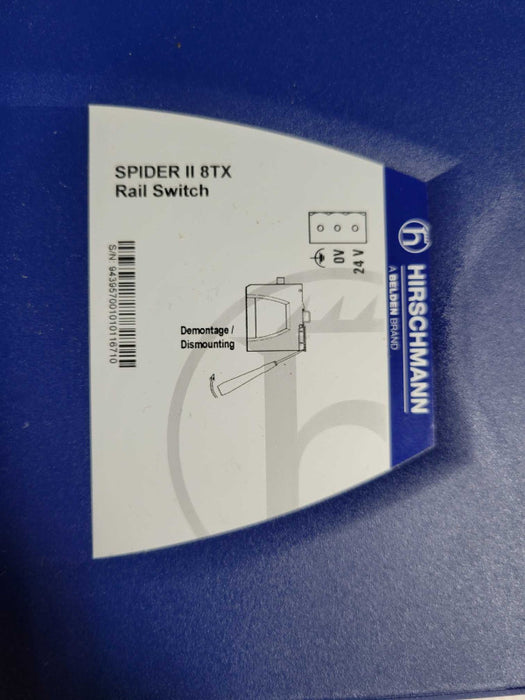 Hirschmann Spider II 8TX Rail Switch  9.6-32 VDC _
