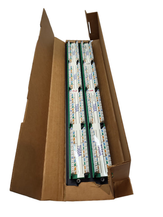 LEVITON 5G596-A48 Category 5e Patch Panel Universal, T568A Wiring 48 &
