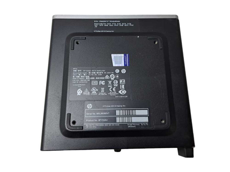 HP ProDesk 600 G5 USFF | i5-9500T @ 2.20GHz 6C, 8GB DDR4, 256GB NVMe + 65W AC