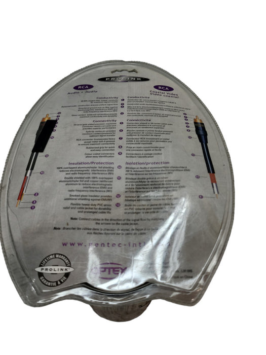 5M RCA AUDIO VIDEO CABLE NEW &
