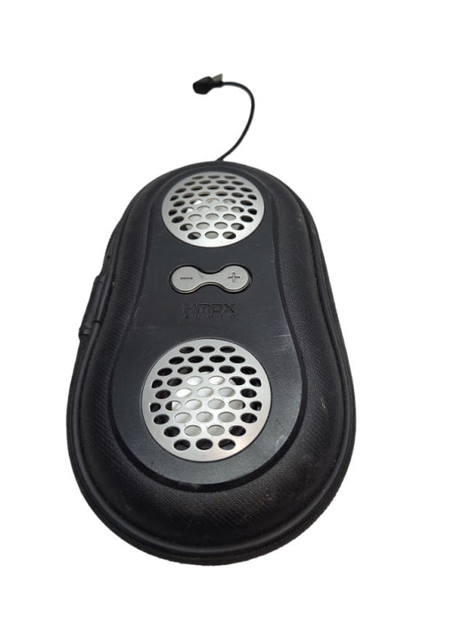 HMDX Audio Portable Speaker with Storage Case for MP3/IPOD, Black &