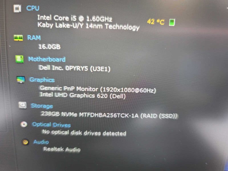 Dell Latitude 7300| i5- 8350U| 16GB DDR4| 256GB SSD  Î²