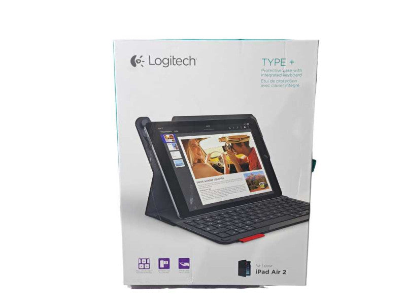 New | Logitech Type+ Protective iPad Air 2 Case with Integrated Keyboard Q