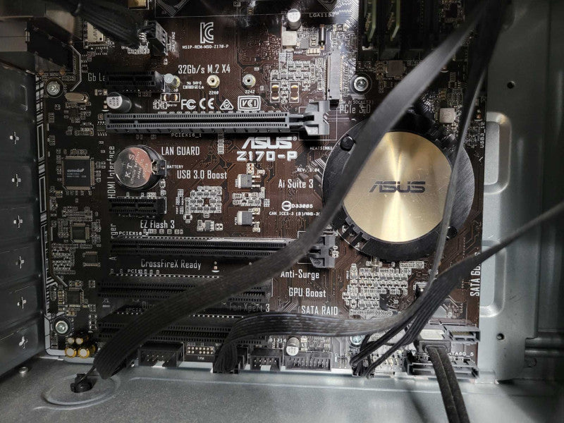 Custom/Asus Tower PC, Core I7-6700 3.4GHz, 16GB DDR4, No HDD, 350W PSU _