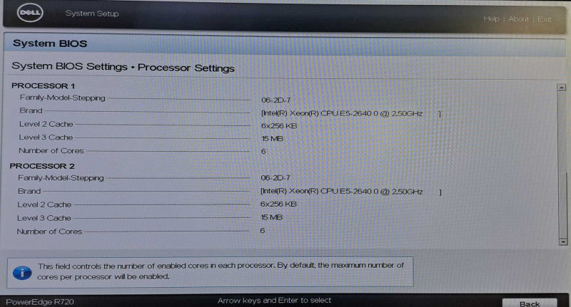 Dell R720 2U 8x 2.5\\" | 2x Xeon E5-2640 2.5GHz 6C, 64GB Ram, H710, 2x 750W PSU