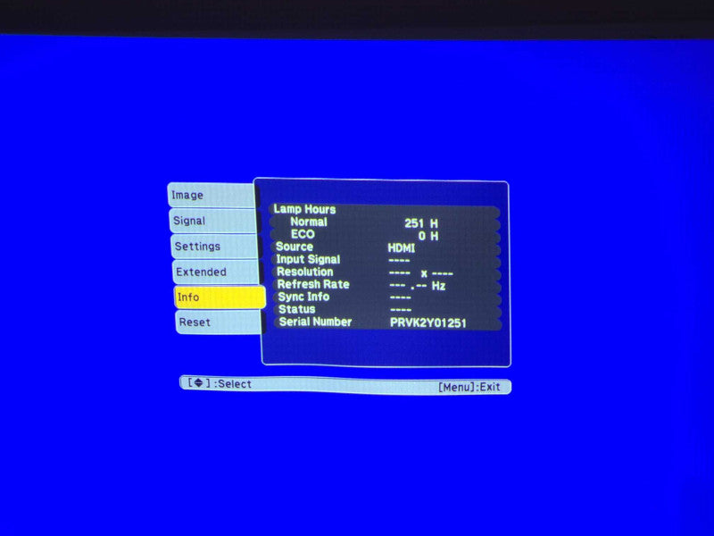 Epson EX7210 Model H428A 3LCD WXGA LCD Projector, Lamp 251Hrs w/ Remote & Bag