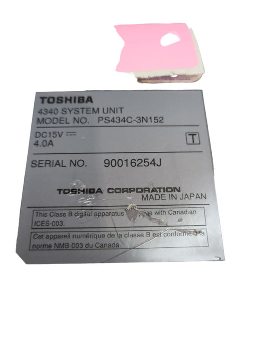 Toshiba Satellite 4300 Series PS434C 3N152 Pentium III Vintage Laptop &