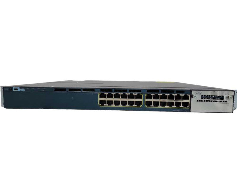 Cisco WS-C3560X-24P-L 24-Port Gig PoE Switch 2x PSU SEE Q_