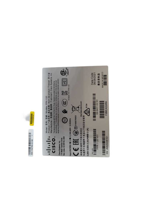 Cisco Firepower 1120 Firewall Device FPR1120 + FPR1K-SSD200 %
