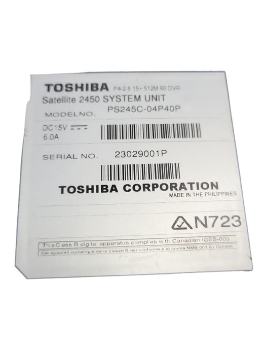 Toshiba Satellite 2450  P4 Vintage Laptop PS245C-04P40P &