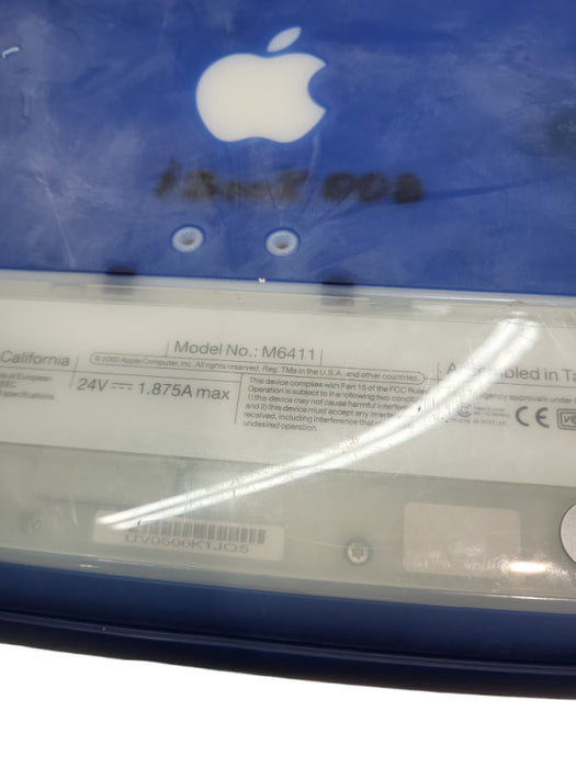 Apple iBook G3 M6411 | Apple iBook 10.2 Indigo Blue Edition Vintage Laptop &