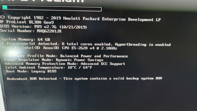 HP ProLiant DL380 Gen9 - Xeon E5-2620 v4 | 64GB RAM | NO HDD | p440ar | 2xPSU %