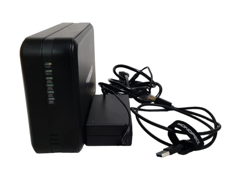 Mediasonic HUR1-SU3S2 2-Bay 3.5\\" SATA HDD Enclosure, w/ 2x 2TB HDDs