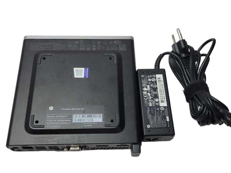 HP EliteDesk 800 G3 USFF Core i5-7500T 2.70GHz 4C, 8GB, 256GB NVMe w/ Pwr ada Q_