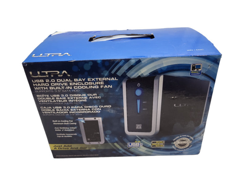 Ultra 3.5\\"  USB 2.0 DUAL BAY  External Hard Drive Enclosure with 4TB HDD &