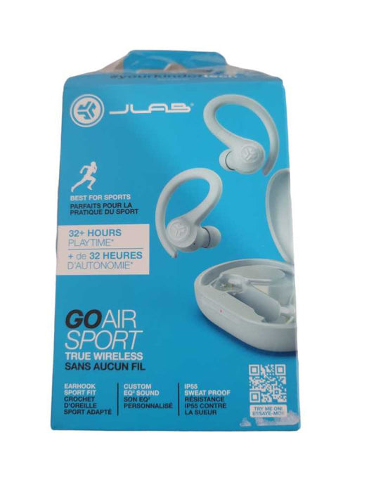 JLab Go Air Sport True Wireless Bluetooth Earbuds And Charging Case white !