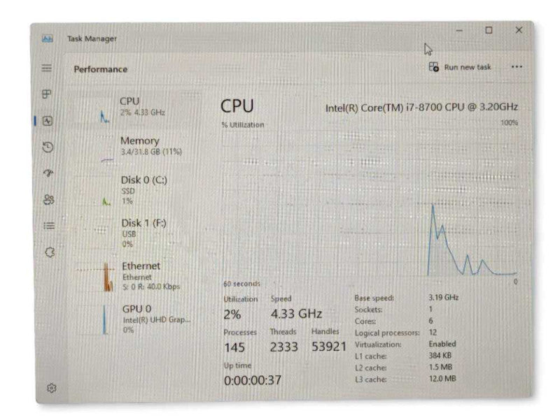 DELL XPS 8930 Intel Core i7-8700 @ 3.20Ghz, 32GB RAM & 480GB SSD Storage  -