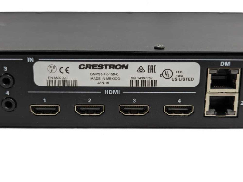 CRESTRON DMPS3-4K-150-C 4K HDMI / VGA Switcher  Q-