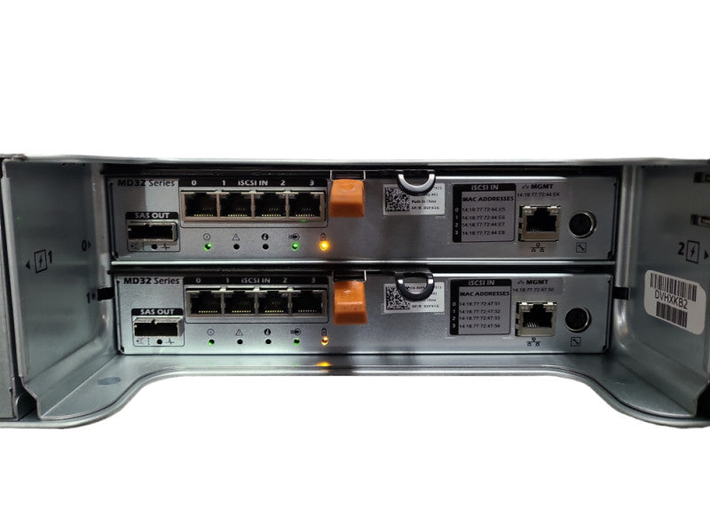 Dell PowerVault MD3200i 12-Bay Storage Array w/ 2x MD32 Series iSCS