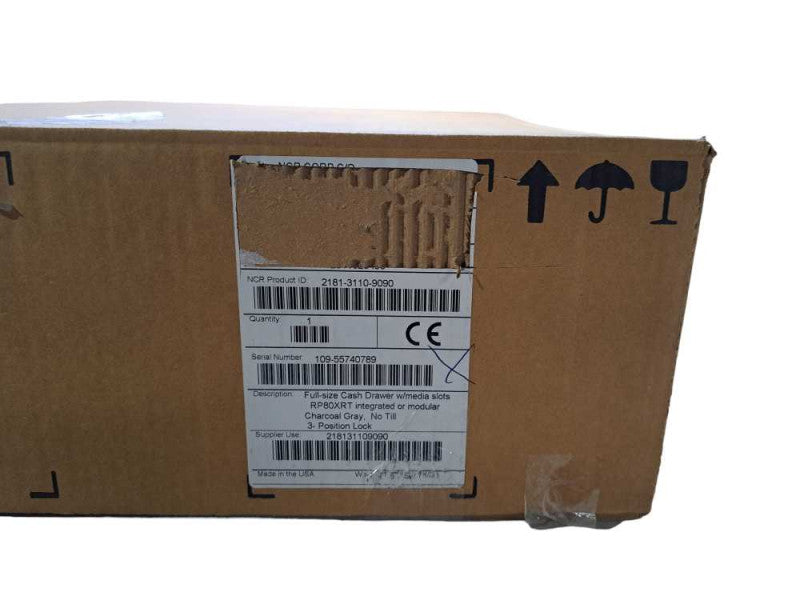 NCR 2181-3110-9090 | RealPOS Full-Size Cash Drawer + Key\\'s & Cable Q