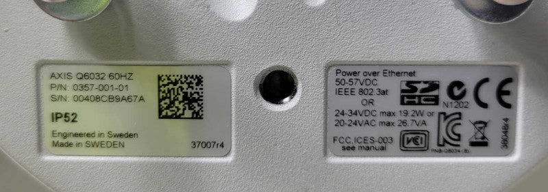 AXIS Q6032 PTZ Exterior Outdoor Dome Network Camera 35x Optical Zoom READ _