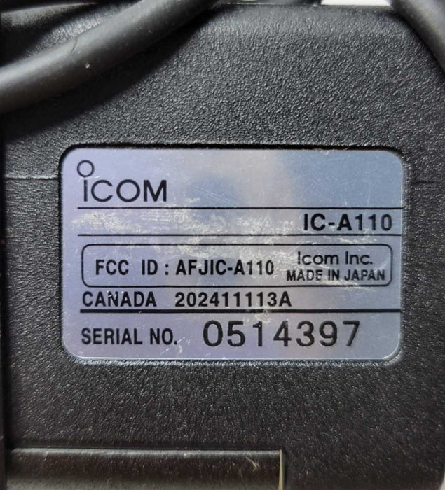 ICOM IC-A110 VHF Air Band Transceiver Radio READ _
