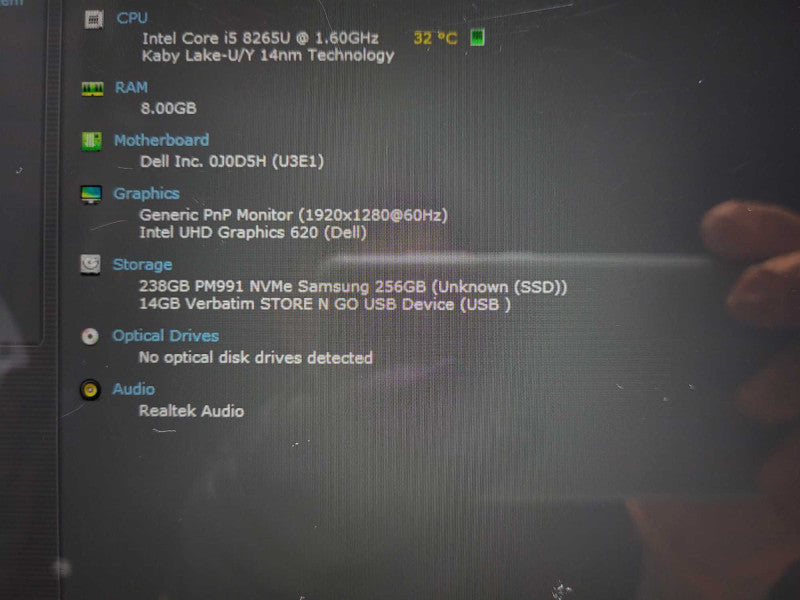 Dell Latitude 7200 2-in-1| i5-8265U| 8GB RAM| 256GB SSD READ $