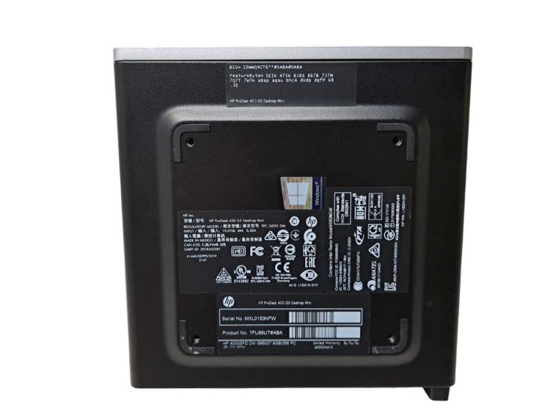 HP ProDesk 400 G5 USFF | i5-9500T @ 2.20GHz 6C, 8GB DDR4, 256GB NVMe, Wi-Fi