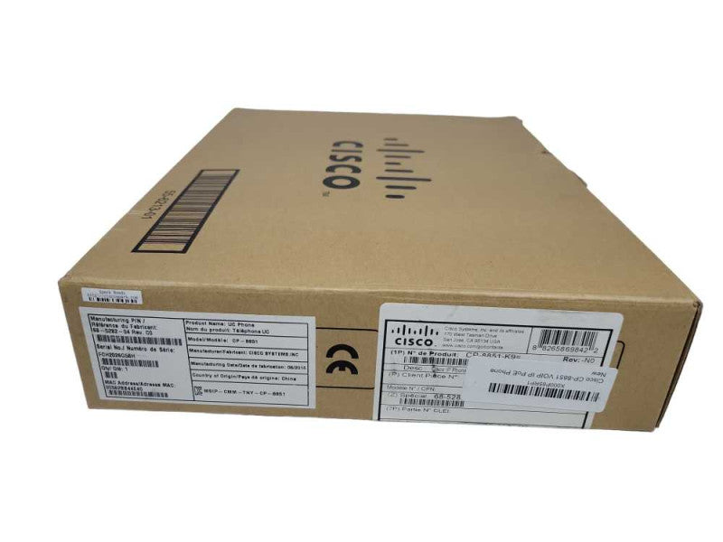 CISCO CP-8851 IP VOIP Conference Phone LCD Color Display CP-8851-K9 %