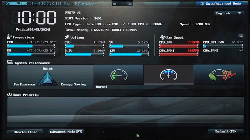 ASUS P9X79 WS, w/ Intel Core i7-3930K 3.20GHz, 64GB DDR3 RAM, I/O Shield