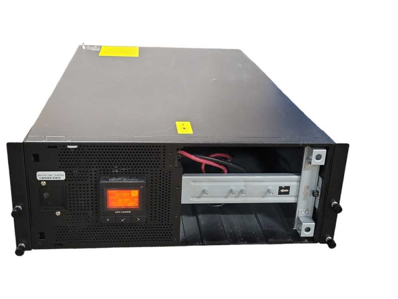 DELL ONLINE LCD UPS 6000VA 4200W RM 4U 208V J730N UPS, No Battery Q_