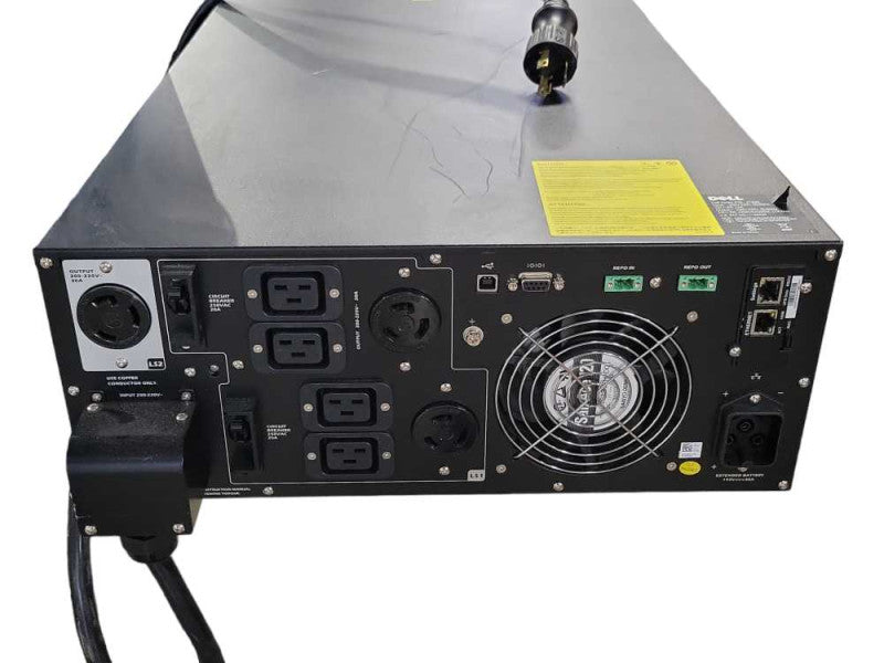DELL ONLINE LCD UPS 6000VA 4200W RM 4U 208V J730N UPS, No Battery Q_