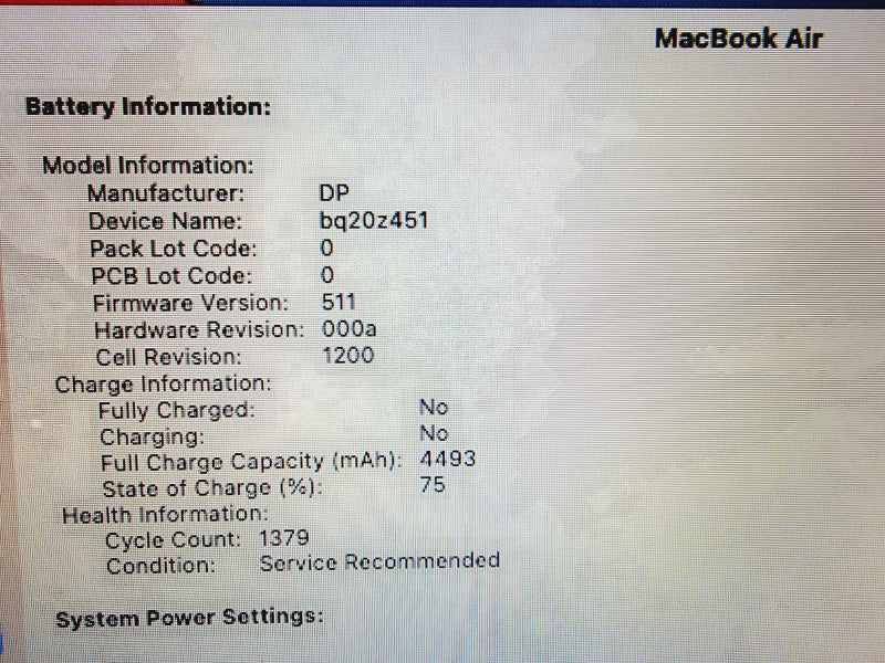 Apple Macbook Air 2014 13\\" Core i5-4260U @ 1.4GHz 4GB DDR3 250GB SSD [Read] (